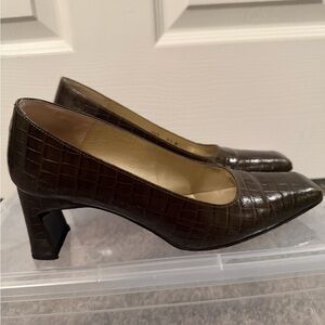Charles Jourdan Brown Pumps